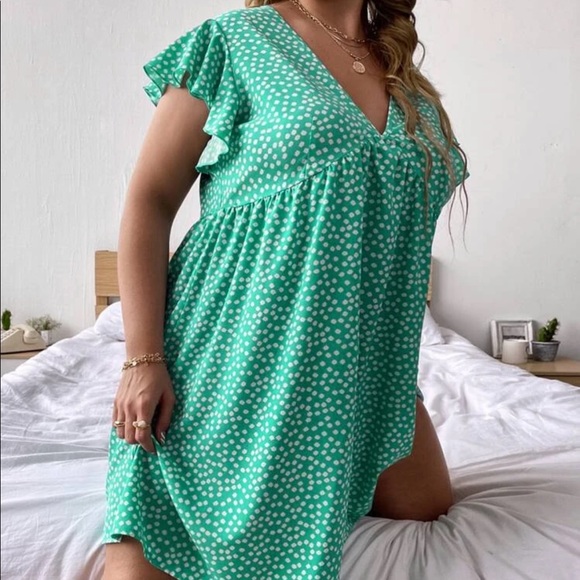 Boho floral v neck dress - Picture 5 of 5